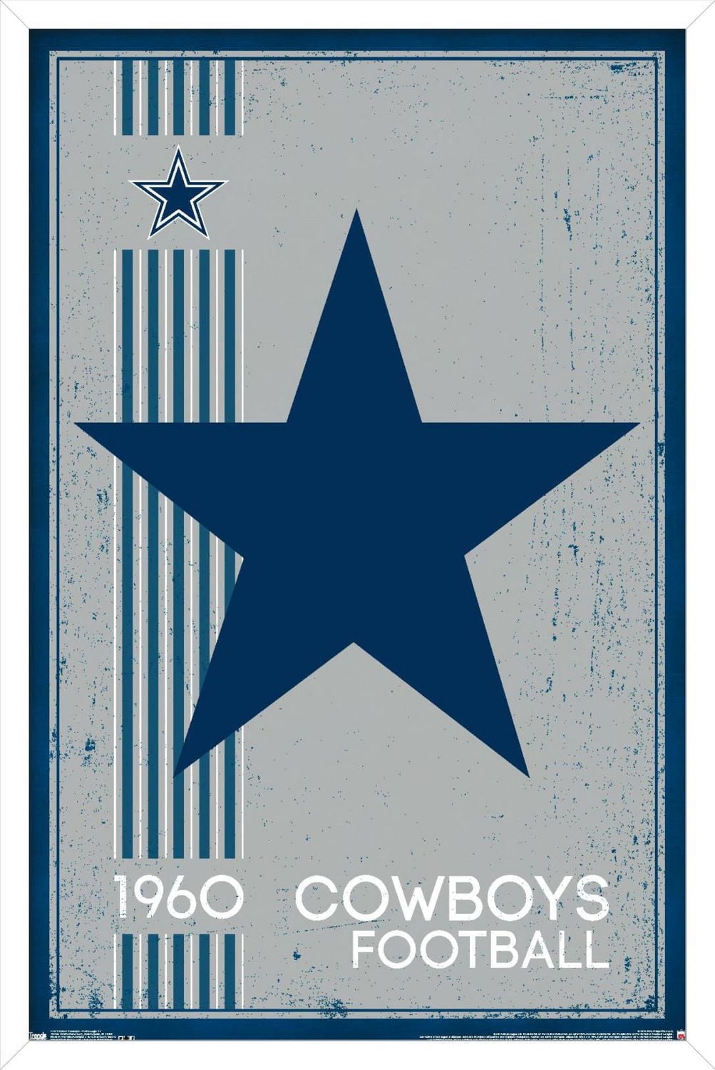 NFL Dallas Cowboys - Retro Logo 14 Wall Poster, 22.375" x 34"