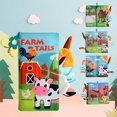 thumbnail image 4 of EazyTech 4 PCS Baby Books Set Touch and Feel Crinkle Sensory Toy Chewable & Tearproof Soft Activity Book Educational Toy for Infants Toddlers 0-12 Months, Machine Washable Fabric Book Gift（4 IN 1), 4 of 9