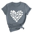 thumbnail image 2 of RKSTN Hauts pour Femmes 2024 Été Décontracté Ample Grande Taille Imprimé Graphique Lapin de Pâques Blouse Mode Col Rond Manches Courtes T-shirt, 2 of 4