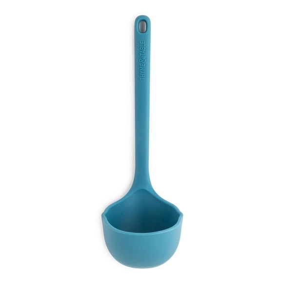 Thyme & Table Silicone Ladle, Blue