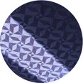 thumbnail image 1 of Ahgly Company Tapis Rond Lavable en Machine Intérieur Transitionnel Violet Pervenche, 7 Pieds Rond, 1 of 7