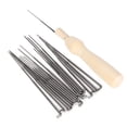 thumbnail image 3 of Wool Felting Tool, Easy To Carry Rustproof Needles Light Weight Improve Felting Efficiency Wooden Handle Felting Tool Pack  for DIY for Wool Felting, 3 of 7