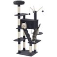 thumbnail image 1 of PawHut 59 Inch Large Cat Tree with Sisal Scratching Posts, Cozy Condo, 1 of 10