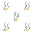 thumbnail image 1 of Transemion Metal Securely Install Speakers With Strong Hardness Wall Mount Replacement Brackets Strong white 5Set, 1 of 6