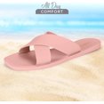 thumbnail image 2 of ROXONI Women Slippers Shower Pool Sandals Criss Cross Bathroom Quick Drying Slippers, 2 of 5