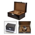 thumbnail image 2 of lionlar Single Watch Box Bangles Watch Display Case for Dressing Room Travel Bedroom Brown, 2 of 9