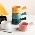 thumbnail image 3 of Small Milk Cup Coffee Utensil With Handle Ceramic Household Sauce Dish Gravy Boat, 3 of 7