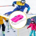 thumbnail image 4 of Siruishop Snow Sled Heavy Duty with Pull Rope Multifunctional with Brake Downhill Sled Pink, Snow Sled for Kids, 4 of 8