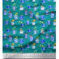 thumbnail image 1 of Soimoi Velvet Fabric Spices & Tea Cup Watercolor Print Fabric by The Yard 58 Inch Wide, 1 of 3