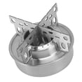 thumbnail image 1 of Réchaud de Camping Portable, Mini Réchaud de Randonnée en Acier Inoxydable avec Support Croisé pour Camping en Plein Air, Randonnée, Pique-Nique, 1 of 7