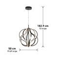 thumbnail image 5 of Artika Meridian Luminaire Suspendu Moderne à DEL, Noir, 5 of 5