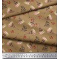 thumbnail image 3 of Soimoi Rayon Fabric Text,Floral & Eiffel Tower Architectural Print Fabric by the Yard 56 Inch Wide, 3 of 3