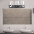 thumbnail image 2 of Costway 3 Light Glass Wall Sconce Modern Pendant Lampshade Fixture Vanity Metal, 2 of 9