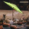 thumbnail image 2 of Yescom 11 Ft 3 Tier Patio Umbrella with Solar LED Crank Tilt Button Home Pool, 2 of 11