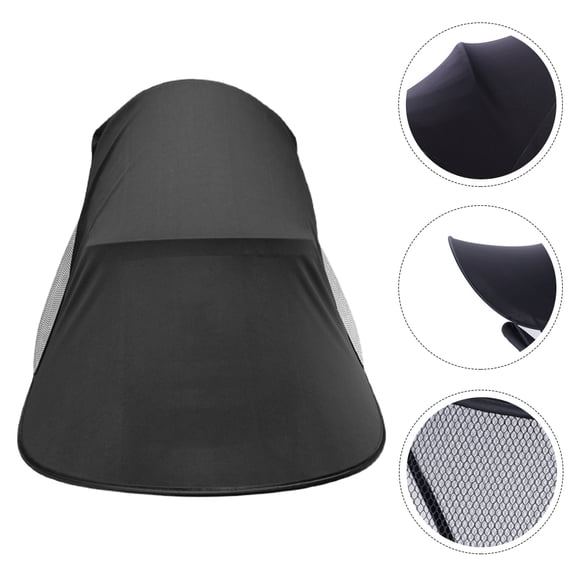 OUNONA 1Pcs Stroller Sunshade Lightweight Black for Infants with Bug Protection