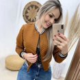 thumbnail image 4 of womens bomber jacket coat, 4 of 10