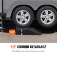 thumbnail image 3 of KFFKFF Vehicle Ramp, Single Unit Low-lying Auto Service Ramp, 20000 lbs/10 ton Load Limit, 5.5" Elevation Auto Ramp, Robust Tire Ramp for Routine Car Care and Vehicle Upkeep, 3 of 9
