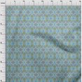 thumbnail image 4 of oneOone Viscose Chiffon Turquoise Blue Fabric African Sewing Material Print Fabric By The Yard 42 Inch Wide, 4 of 4