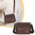 thumbnail image 1 of Premiums Textured Leather Shoulder Crossbody Bag Adjustable Strap Lightweight Spacious Handbag For Travel Work Daily Necessary, 1 of 6