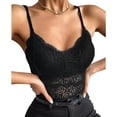 thumbnail image 3 of WZXFASHION Women Strapless Adjustment Rimless Invisible Bralette Push Up Sticky Bras Vest Intimates Black L, 3 of 6