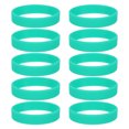 thumbnail image 1 of 10Pcs Silicone Rubber Bands Non-slip 3.54 Inch Flat for Books, Light Green, 1 of 6