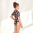 thumbnail image 4 of LSLJS Maillot de Bain pour Bébé Fille Maillot de Bain pour Enfants Imprimé Fraise Manches Courtes Surf Fermeture Éclair une-Pièce Maillot de Bain Tenue de Bain, Maillot de Bain pour Bébé, 4 of 9