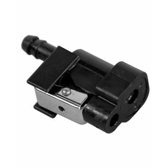 Sierra Marine Boat Fuel Line Fitting 18-80419 Marine Series; Quick Connector; 5/16 Inch; Hose Barb; Straight; Black; Acetal; Single; Fits Suzuki Outboard Engines
