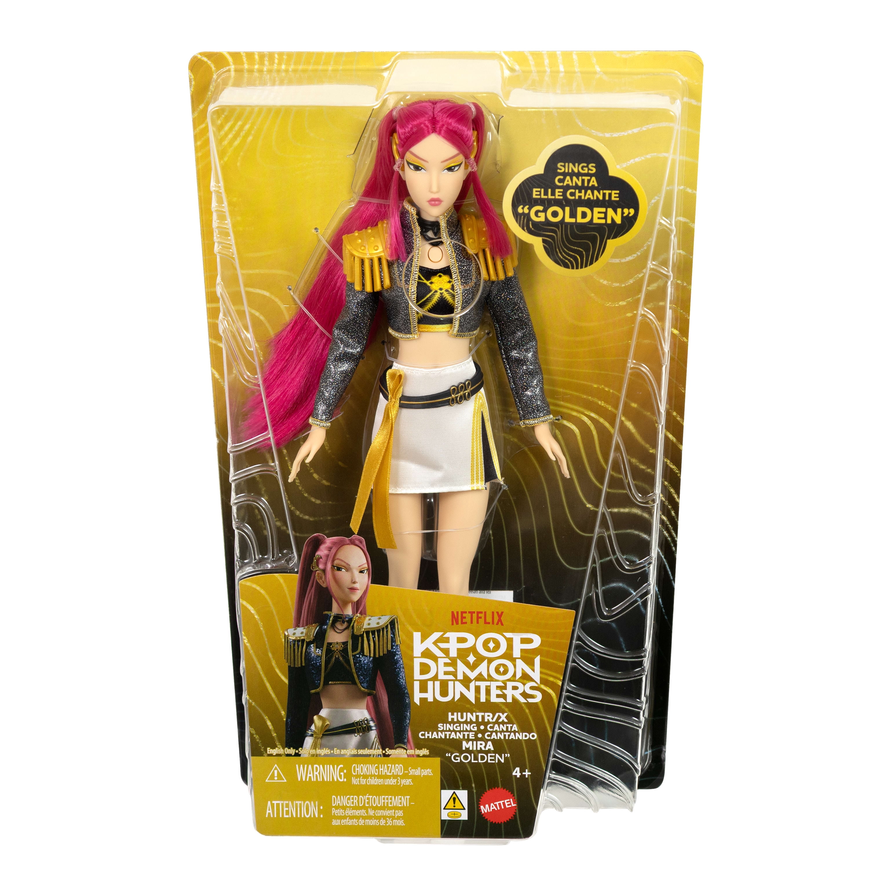 KPop Demon Hunters HUNTR/X Mira “Golden” Singing Doll in Removable Outfit & 5 Posable Joints