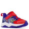 thumbnail image 2 of New Balance girls Rave V2 Hook and Loop Running Shoe, Neo Flame/Lemonade/Moon Shadow, 5.5 Toddler US, 2 of 4