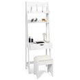thumbnail image 1 of Gymax Vanity Set Makeup Dressing Table w/Flip Top Mirror Hooks Shelves, 1 of 10