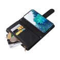 thumbnail image 4 of Case for Samsung Galaxy S20 FE 5G/4G Cover Zipper Pocket Wallet Case Magnetic Protective - Black, 4 of 5