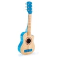 thumbnail image 1 of Hape E0601 Flame First Kids Wooden Toy Guitar Ukelele Musical Instrument, Blue, 1 of 5