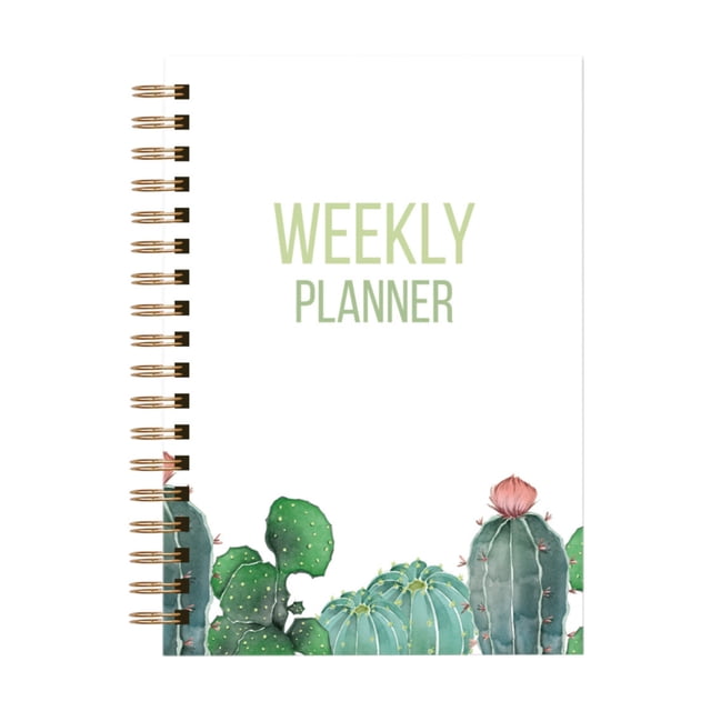 Vaidha Weekly Schedule Book Hard Case Notebook A5 Coil Book Elastic Notebook