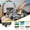 Distributeur de Savon Liquide 2 pcs Moins de 5 $ a1, variante sur Usloyux Distributeur de Savon Pompe à Pression Automatique pour Détergent et Liquide, Boîte de Distributeur de Savon Moussant avec Brosse Éponge, Distributeur de Savon à Vaisselle pour Comptoir d'Évier, Conception de Pompe Durable pour un Nettoyage Facile