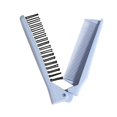 thumbnail image 4 of lionlar 2 Pcs Peigne à Cheveux Pliable Portable Compact Brosse à Cheveux Maison pour Femmes Bleu Violet, 4 of 9