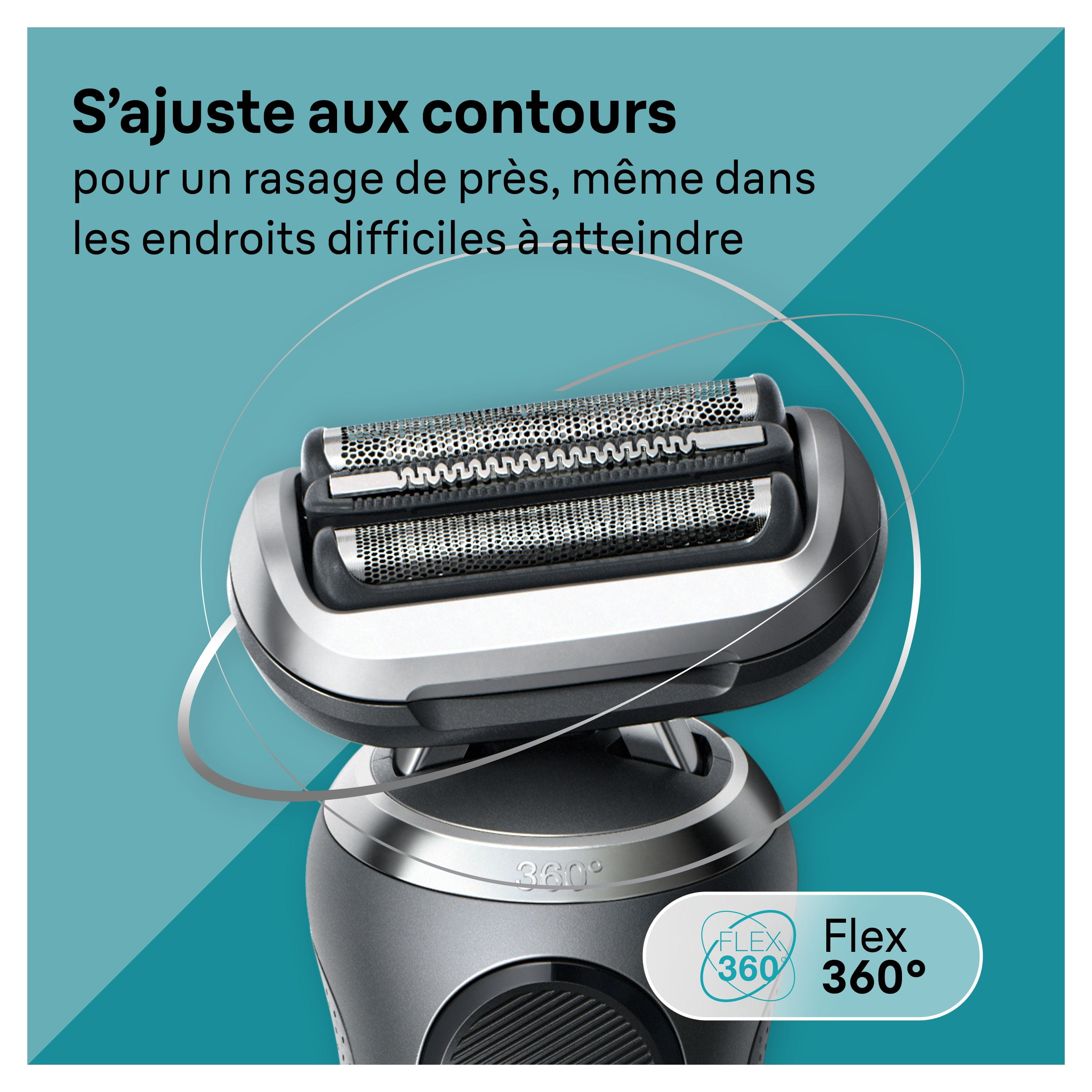 Braun Rasoir Électrique pour Hommes, Series 7 7171cc, Rasage à Sec et sous l'Eau, Modes de Rasage Turbo et Doux, Rasoir à Grille Étanche, Conçu en Allemagne, Centre SmartCare de Nettoyage et de Charge Inclus, avec T de Précision