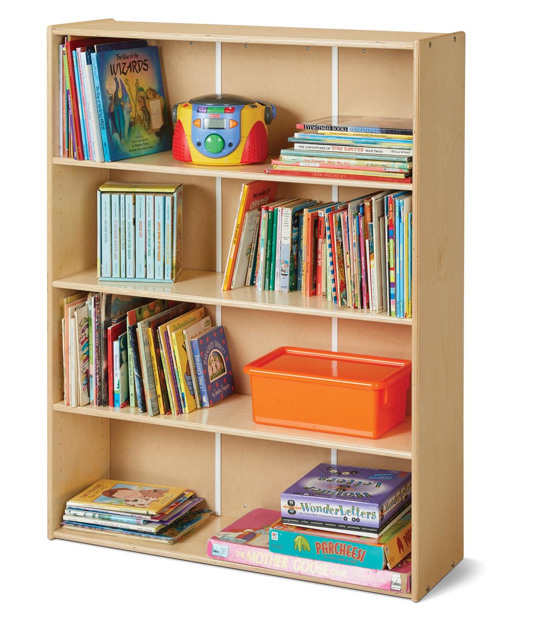 Young Time Jonti-Craft 7117YT Standard Adjustable Shelf Bookcase - Kids Bookshelf & Storage