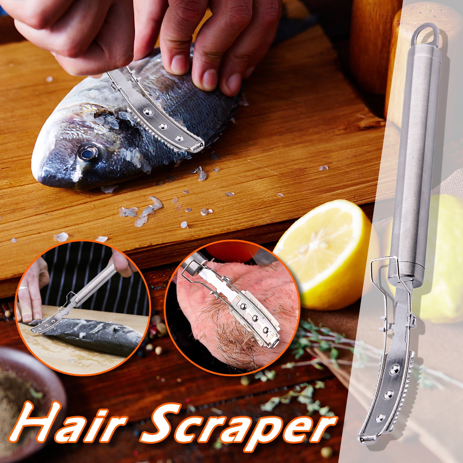 TIMIFIS the Stripper Stainless Steel Scraper Knife Pig Chicken Hair Removal Knife Kitchen Scraper Meat And Poultry Tools. Kitchen Knife kitchen gadgets Kitchen Gadgets