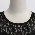 thumbnail image 4 of Robes d'Été Sans Manches pour Femmes Robes d'Été pour Femmes Unies Rétro Sans Manches Panneau en Dentelle Col Rond Ourlet à la Taille Robes avec Ceinture Robes d'Été pour Femmes avec Manches, 4 of 7