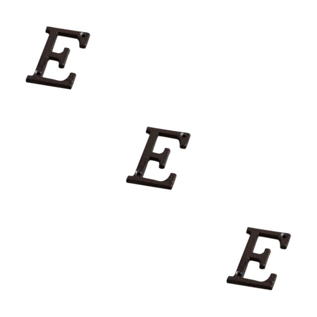Youkk Iron Decoration Doorplate Durable And Rustproof Wide Application Not Easy To Fade Metal Metal Letters House Numbers B17--E 3Set