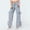 Light Blue-jeans for women, variant on Yourumao Wide Leg Jeans for Women Wash Mid Rise Denim Pants Bow-Tie Straight Leg Jeans Loose Jean Trousers with Pocket