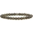 thumbnail image 1 of Bracelet Extensible Unisexe en Perles Rondes de 6 mm en Pierre Précieuse d'Agate Grise Naturelle 7 Pouces, 1 of 2