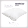 thumbnail image 3 of AllerEase Ultimate Cotton Pillow Cover Protector, King- Zippered, Temperature Balancing, 3 of 7