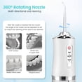 thumbnail image 4 of 4 In 1 Water Flosser For Teeth, Cordless Water Flossers Oral Irrigator With DIY Mode 4 Jet Tips, Tooth Flosser, Portable And Rechargeable For Home Travel, For Men And Women Daily Teeth Care, Ideal For Gift, Father Day Gift, 4 of 5