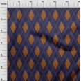 thumbnail image 3 of oneOone Polyester Spandex Brown Fabric Argyle Craft Projects Decor Fabric Printed By The Yard 56 Inch Wide, 3 of 4