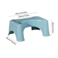 thumbnail image 3 of EGNMCR Bathroom Accessories,Bathroom Decor Toilet Stool Squatting Poop Stool Bathroom Potty Step Stool Toilet Assistance Steps Step Stool Fits All Toilets Detachable Stackable Chamber Pot Bench, 3 of 7