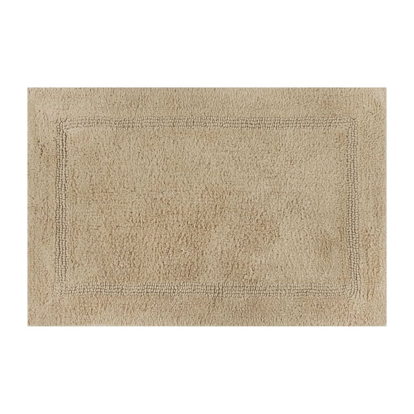 Better Homes & Gardens Cotton Reversible Bath Rug, Almond Biscuit, 17" x 24"