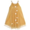 thumbnail image 1 of Robe Fille Fleur Robe Dos Nu Perle Fête Mariage Anniversaire 7 Ans, 1 of 5