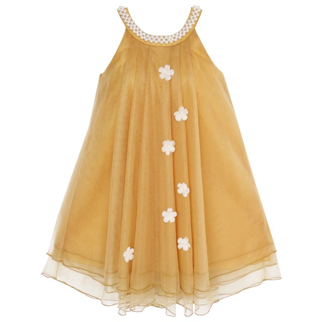 Robe Fille Fleur Robe Dos Nu Perle Fête Mariage Anniversaire 7 Ans