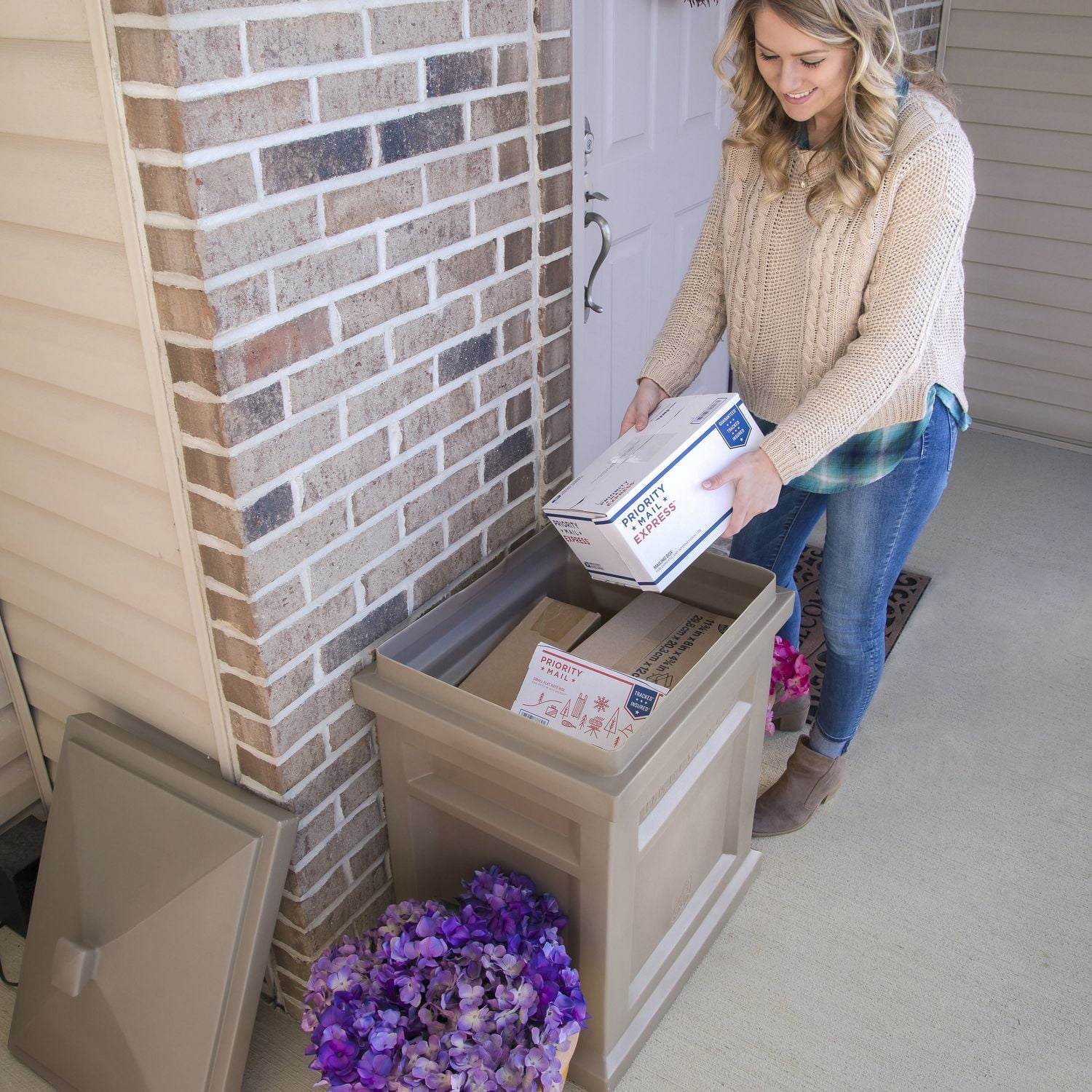 Step2 Mocha Express Parcel Delivery Outdoor Package Security Box